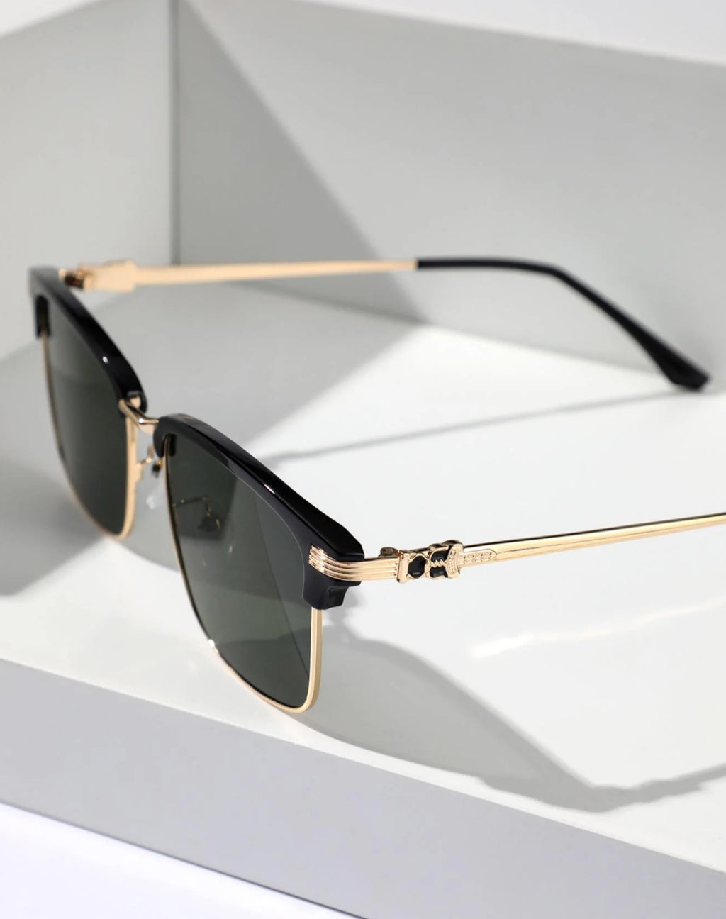 Men's Vintage Square Frame Sunglasses